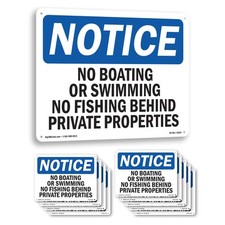 No Boating Or Swimming No