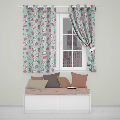 Blackout eyelet curtains cute - blackout,