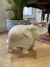 Large Solid Marble Elephant