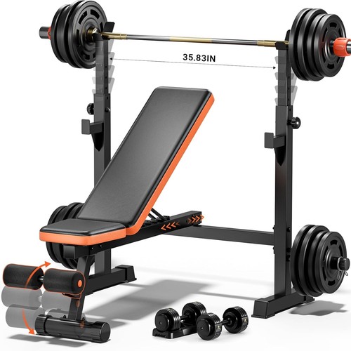 770lbs weight bench set - weight, with