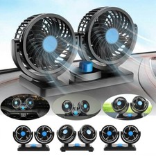 Universal Electric Auto Car Van Cooling Fan Dashboard Air Cooler Dual Head 12V