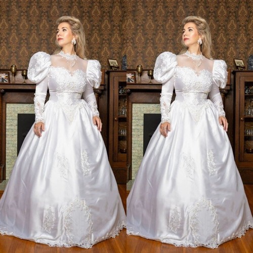 Vintage wedding dresses long - vintage,