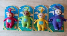 NEW 1996 TELETUBBIES LAA LAA DIPSY TINKY WINKY PO OPEN & CLOSE EYES PLUSH DOLL
