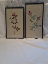 Set of 2 Vintage Embroidered
