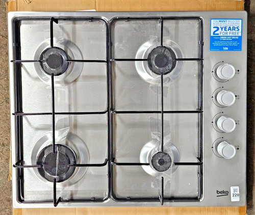 Beko gas hob - gas, stainless