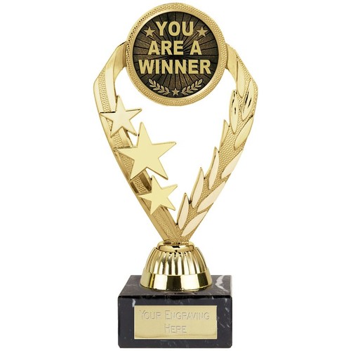 Tri star trophy award - award,