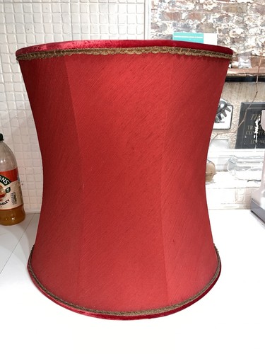 Vintage large red fabric - vintage,