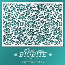 Shabby Chic STENCIL: Italian