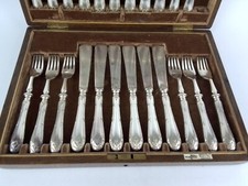 WALKER & HALL Sheffield Silver Plate Service 23 Piece Canteen of Cutlery Boxed