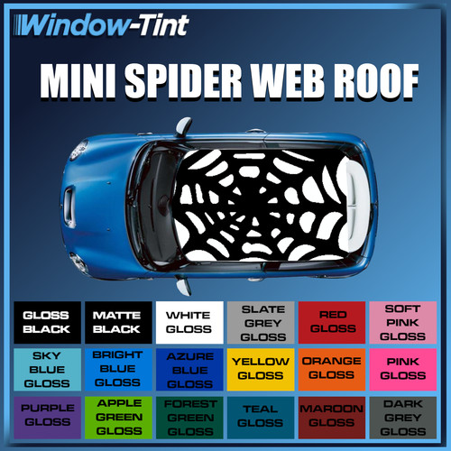 Mini roof spider web - web, vinyl
