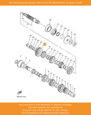 YAMAHA Gear, 1st Wheel (33t)