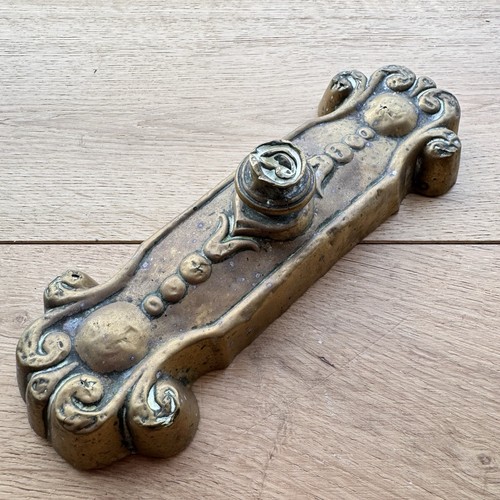Antique brass paperweight - brass,