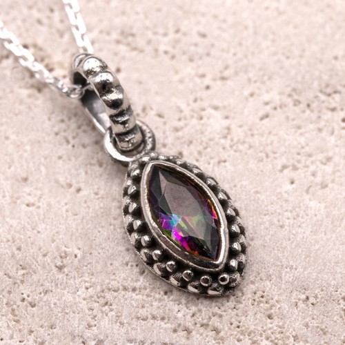 Sterling silver 925 marquise - silver,