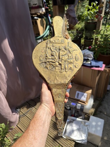 Vintage fire bellows working - vintage,