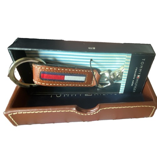 Hilfiger leather crested key - leather,
