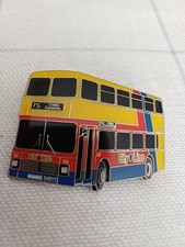 BRISTOL CITY LINE BUS PIN BADGE NO. 75 CRIBBS CAUSEWAY