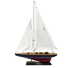 Wooden Model Sailboat with