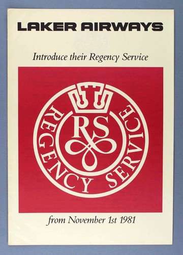 Laker airways regency service - regency,