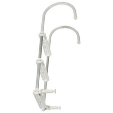 Boat Ladder Aluminium Hook Over Boarding Ladder 3 Steps Alloy Removable LADAL3