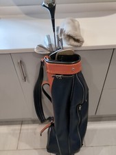 Vintage Gof Clubs And Bag Good
