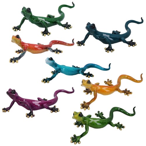 Gecko lizard resin wall - resin, shed