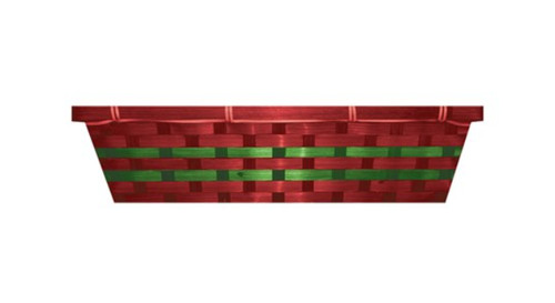 Large red green - red, woven
