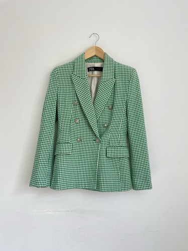 Zara green check - green,