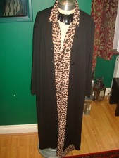 COUNTRY CASUALS BLACK  LAGENLOOK/ CASUAL  STYLE CARDIGAN -SIZE L - UK SIZE 16/18