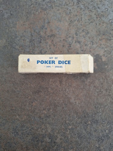 Poker dice set - set, hpc