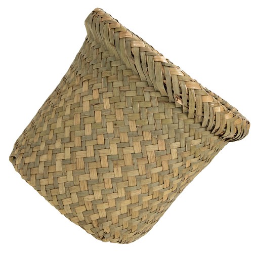 Vintage woven bucket - woven,