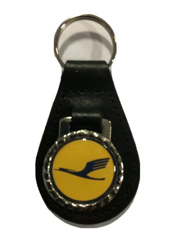 Black leather keyring fob - keyring/,