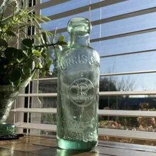 Traditional Glass Bottle Morris & Son Manchester Old Vintage Bottle