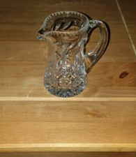 Vintage Lead Crystal Milk Jug