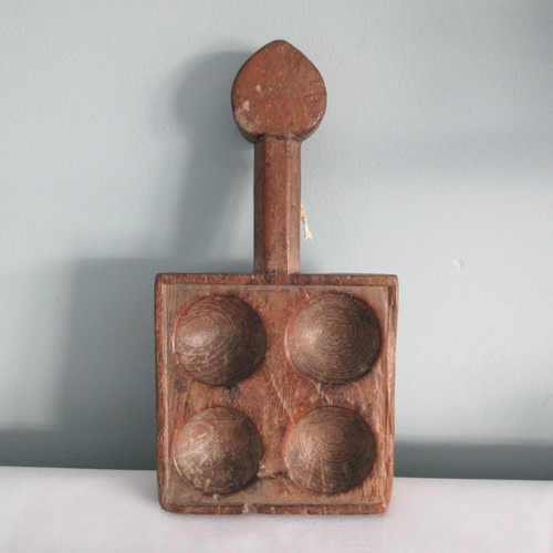 Antique treen kitchen mould - antique,