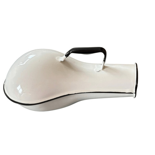 Vintage enamel male urinal - vintage,