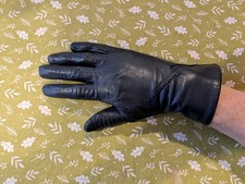 Navy blue Leather Gloves