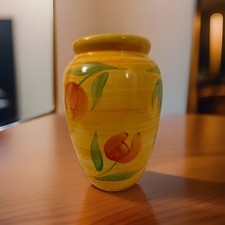 Yellow Ceramic Vase With