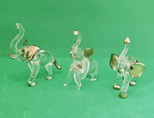 Trio hand blown clear - hand, glass