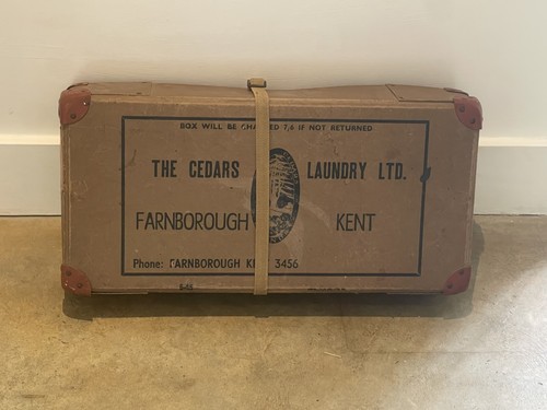 Vintage laundry delivery box - laundry,