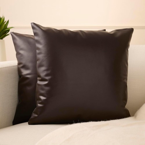 Encasa faux leather throw - leather,