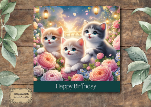 Cat 080 birthday - card, cute