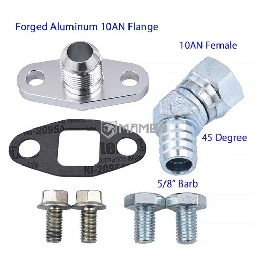 45deg turbo oil return - turbo,