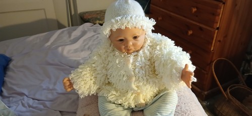 Looppy cardigan with hat - cardigan,