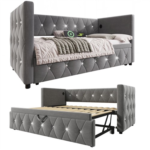 Daybed velvet upholstered - daybed, bed