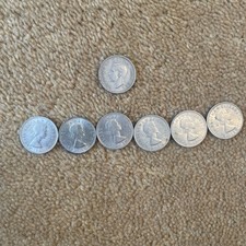 Six pence pieces collectible - pieces,