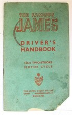 JAMES 125cc Two Stroke Motorcycle Owners Handbook c1954