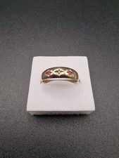 9ct Gold Ruby Diamond Gypsy