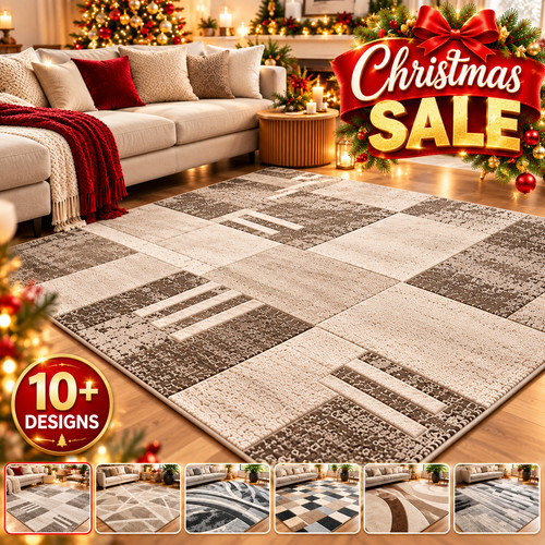 Modern geometric abstract rug - geometric,
