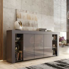 164cm Sideboard Grey Matt &