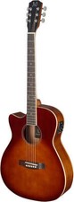 J.N Guitars Electro Acoustic Aud Guitar Cut Away Spruce Cherry Burst Left Hand